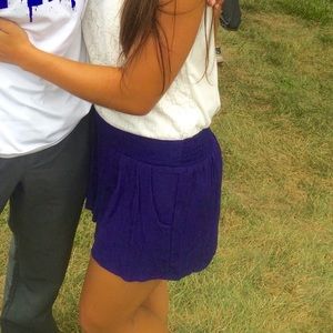 Purple Flowy Shorts - Size XS